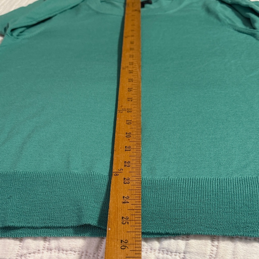 J. Crew Ladies Teal Crewneck Sweater - Picture 4 of 7